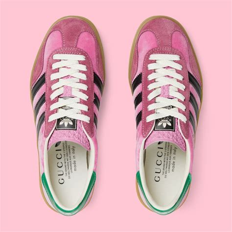 pink velvet gucci gazelles|adidas x Gucci gazelle white.